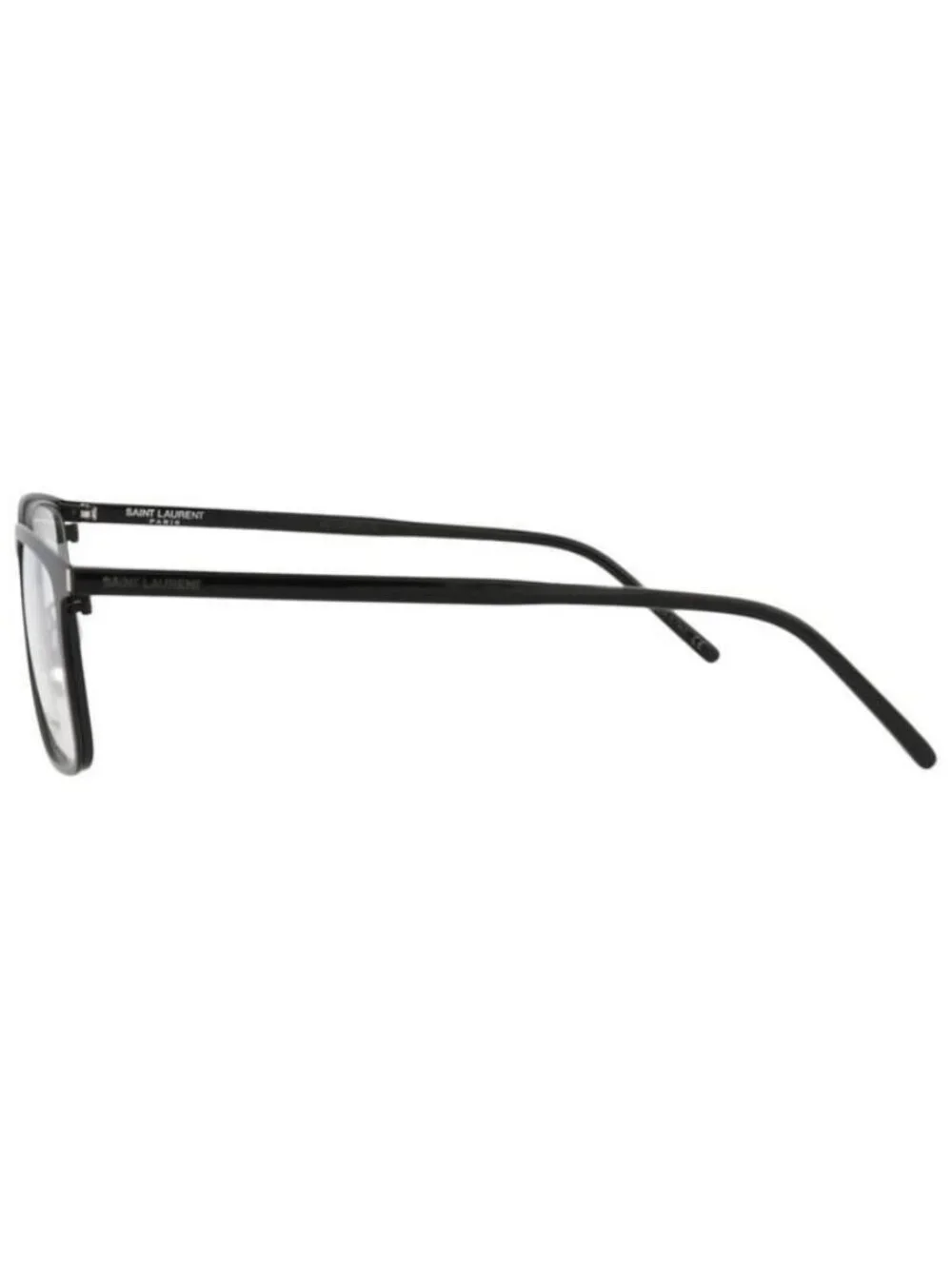 New Saint Laurent Mens Square/Rectangle Black Black Transparent Fashion Designer